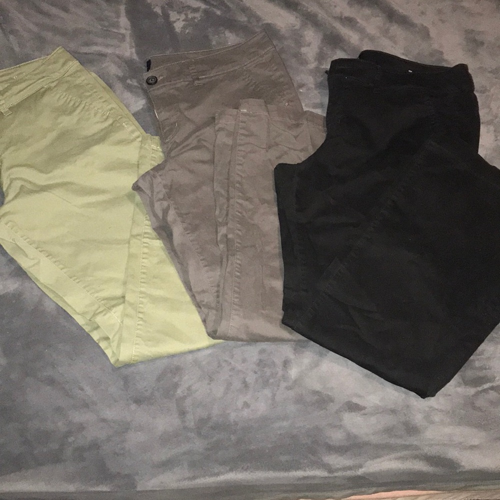American Eagle Set of 3 Colored Kick Boot Pants